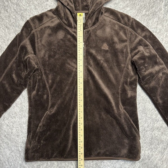 Nike ACG 1/4 Zip Pullover Fleece Jacket Hoodie‎ Brown Womens Sz LG - Picture 6 of 12